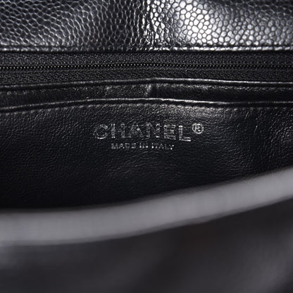 Chanel Caviar Quilted Jumbo Single Flap Black 6 of 7