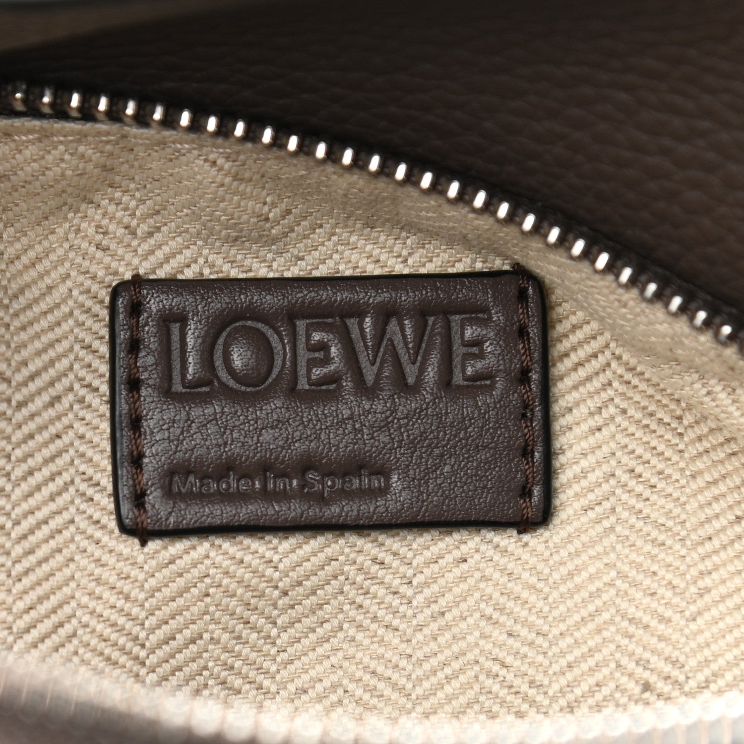 Loewe Calfskin Small Puzzle Bag Dark Taupe 6 of 9