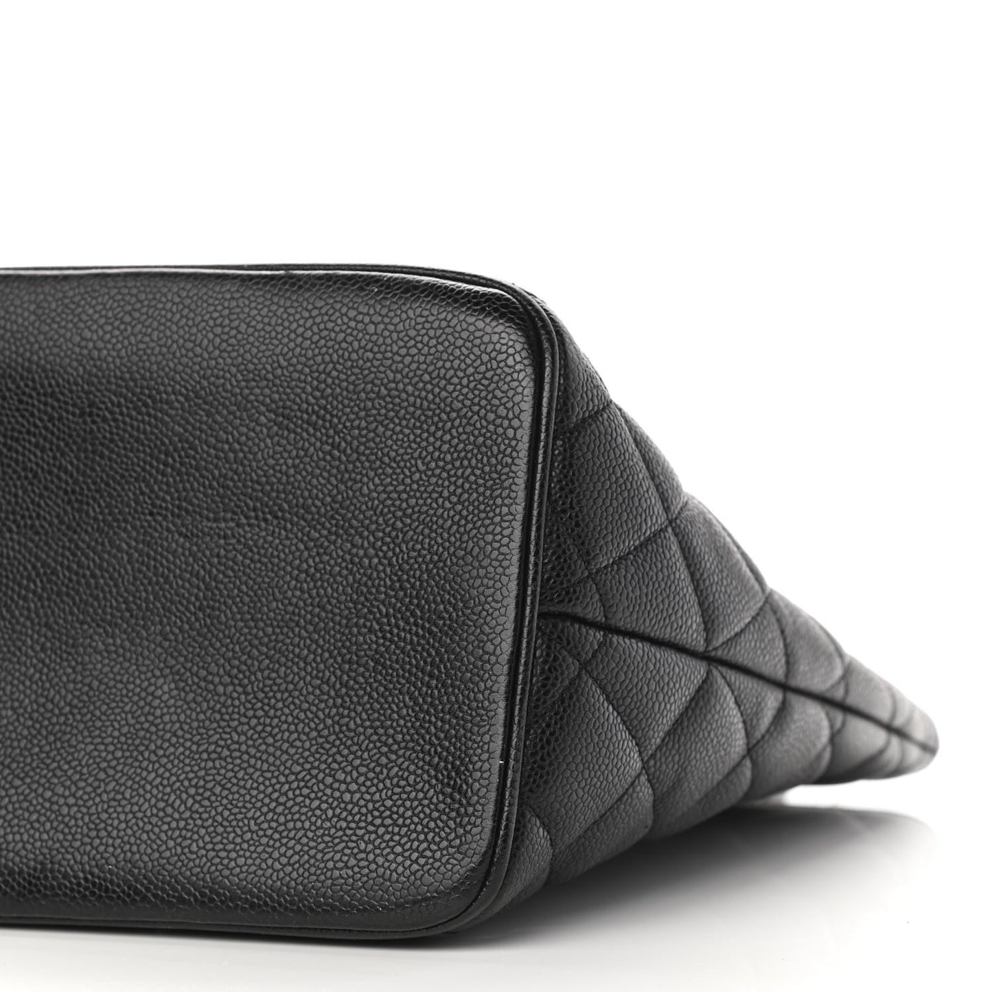 Caviar Quilted Medallion Tote Black