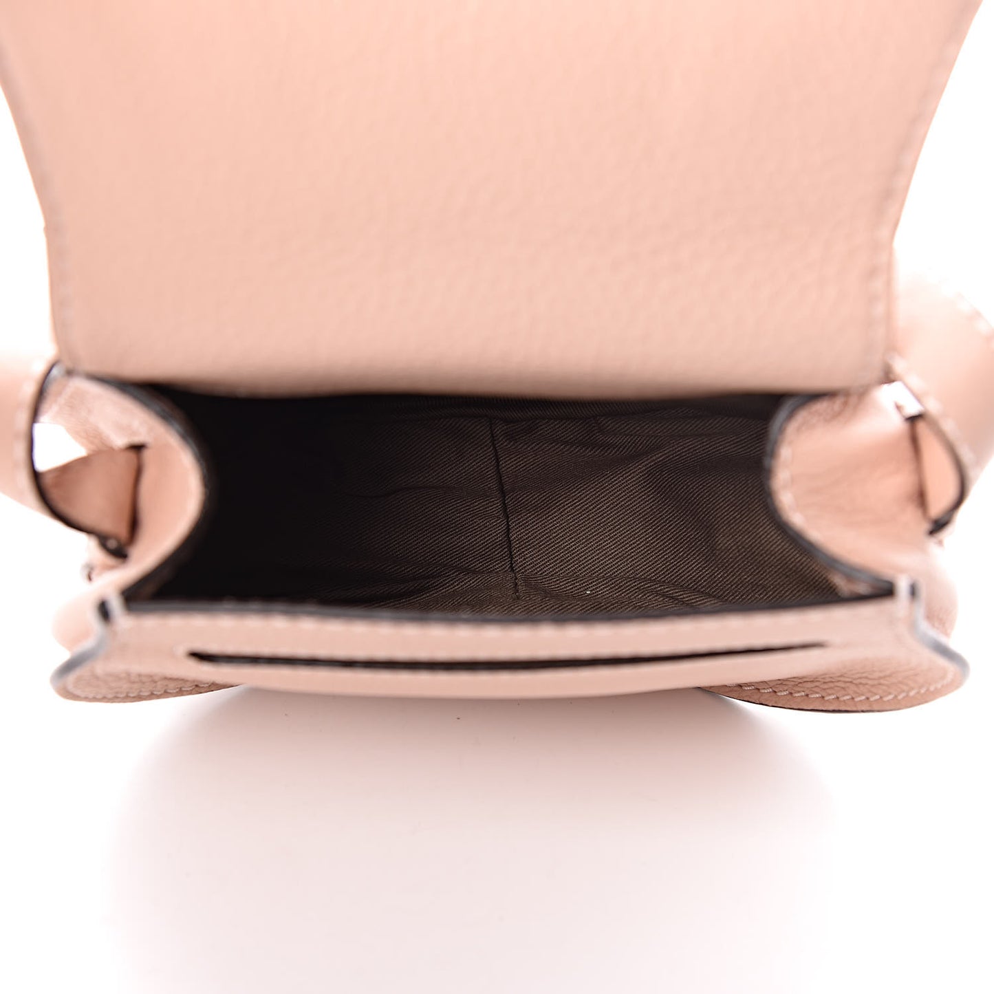 Calfskin Mini Marcie Round Crossbody Bag Blush Nude