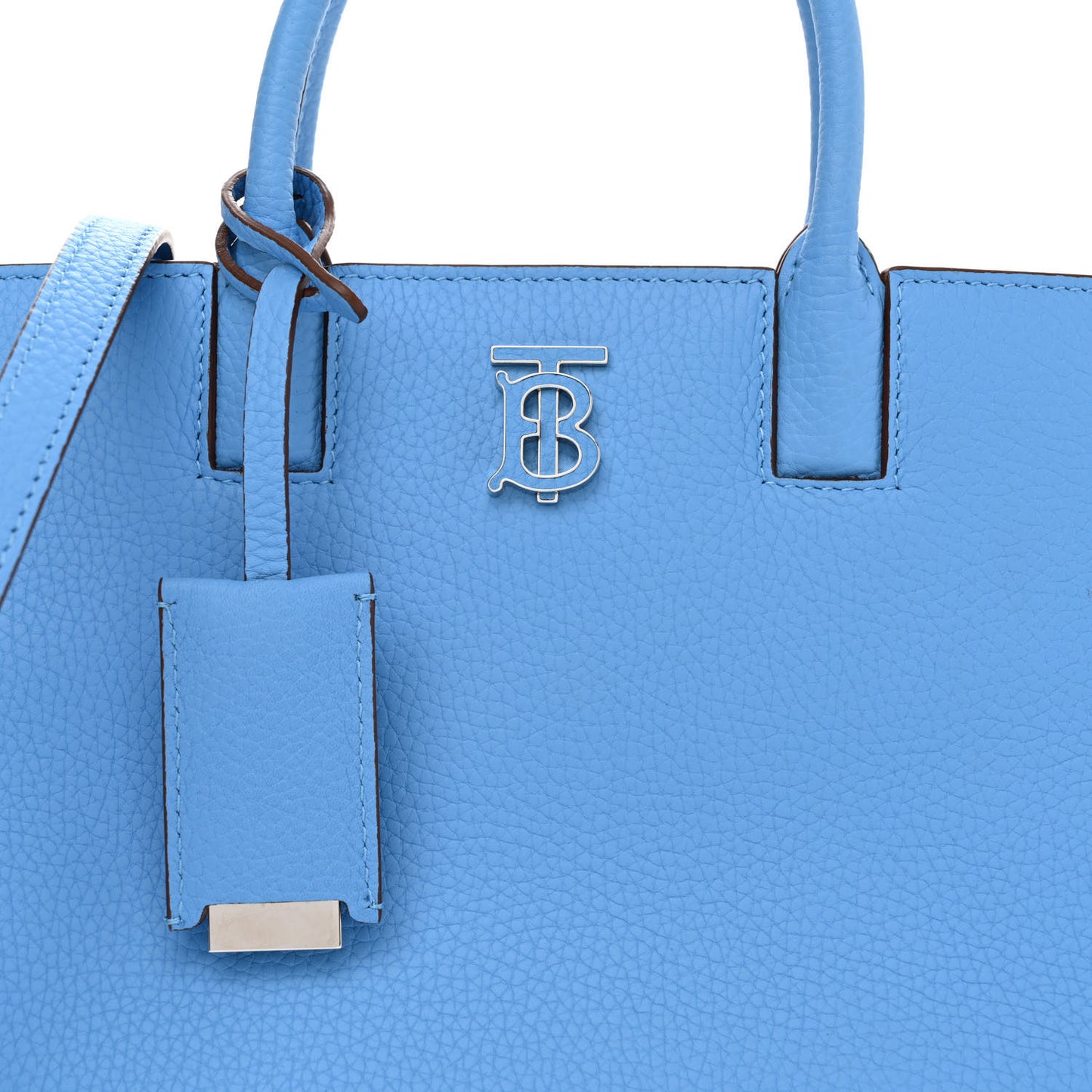 Grainy Calfskin Mini Frances Tote Bright Sky Blue