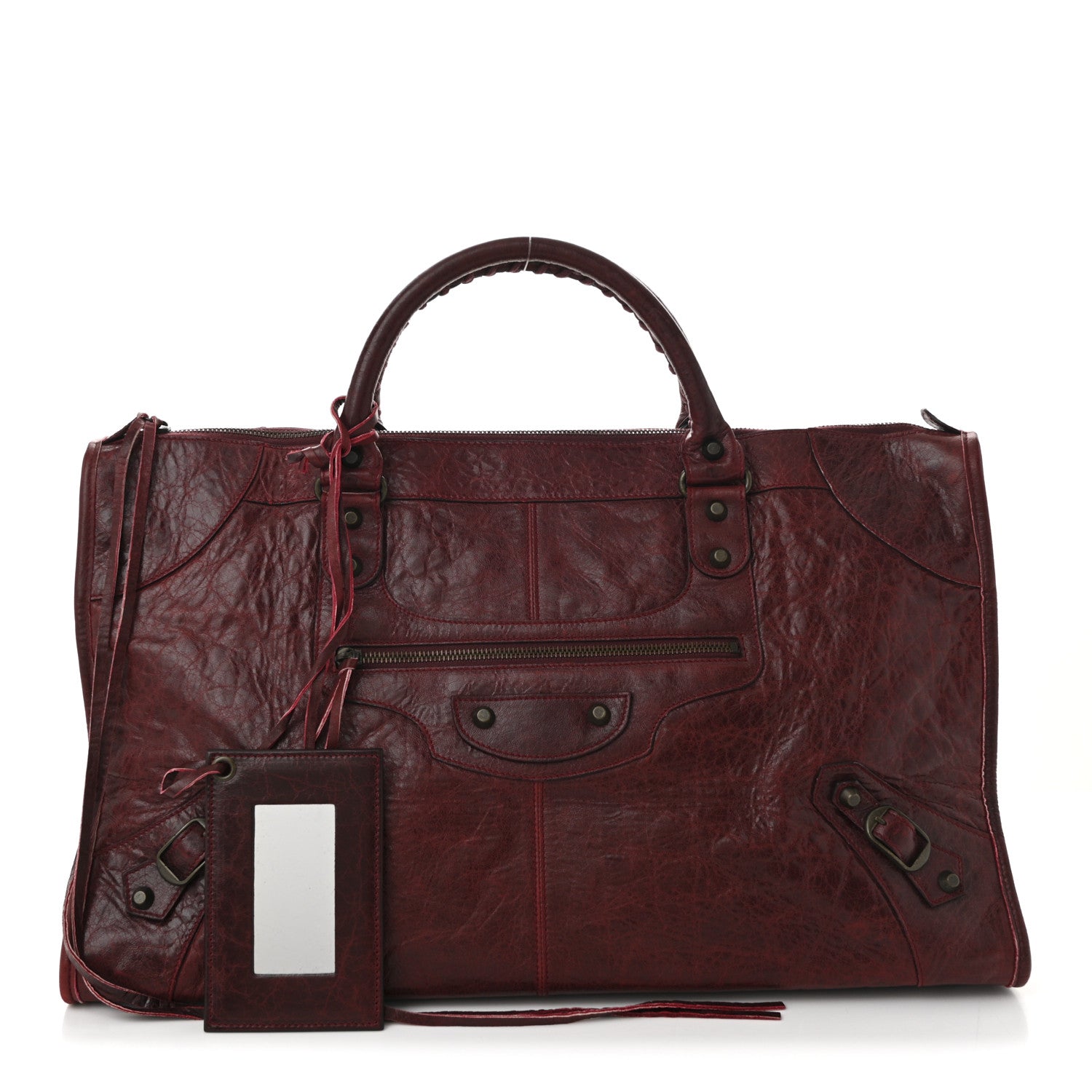 Balenciaga Agneau Classic Hardware Work Rouge Cerise 3 of 11