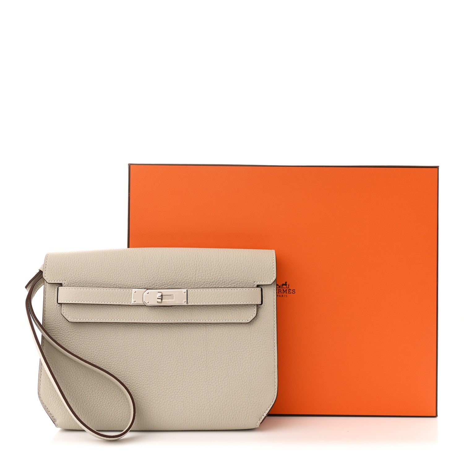 Hermes Togo Horseshoe Kelly Depeches 25 Beton Bleu Saphir 9 of 9