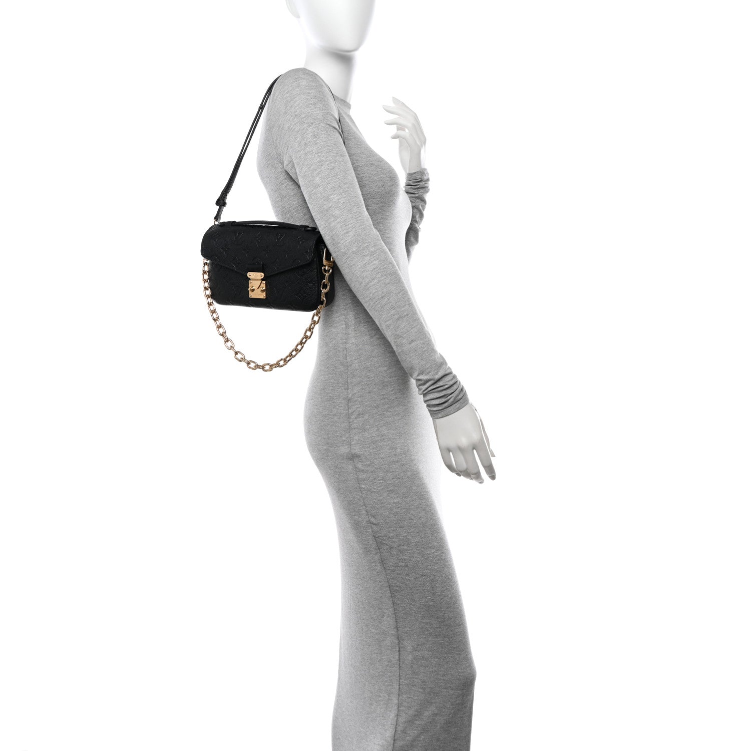 Louis Vuitton Empreinte Pochette Metis East West Black 2 of 11