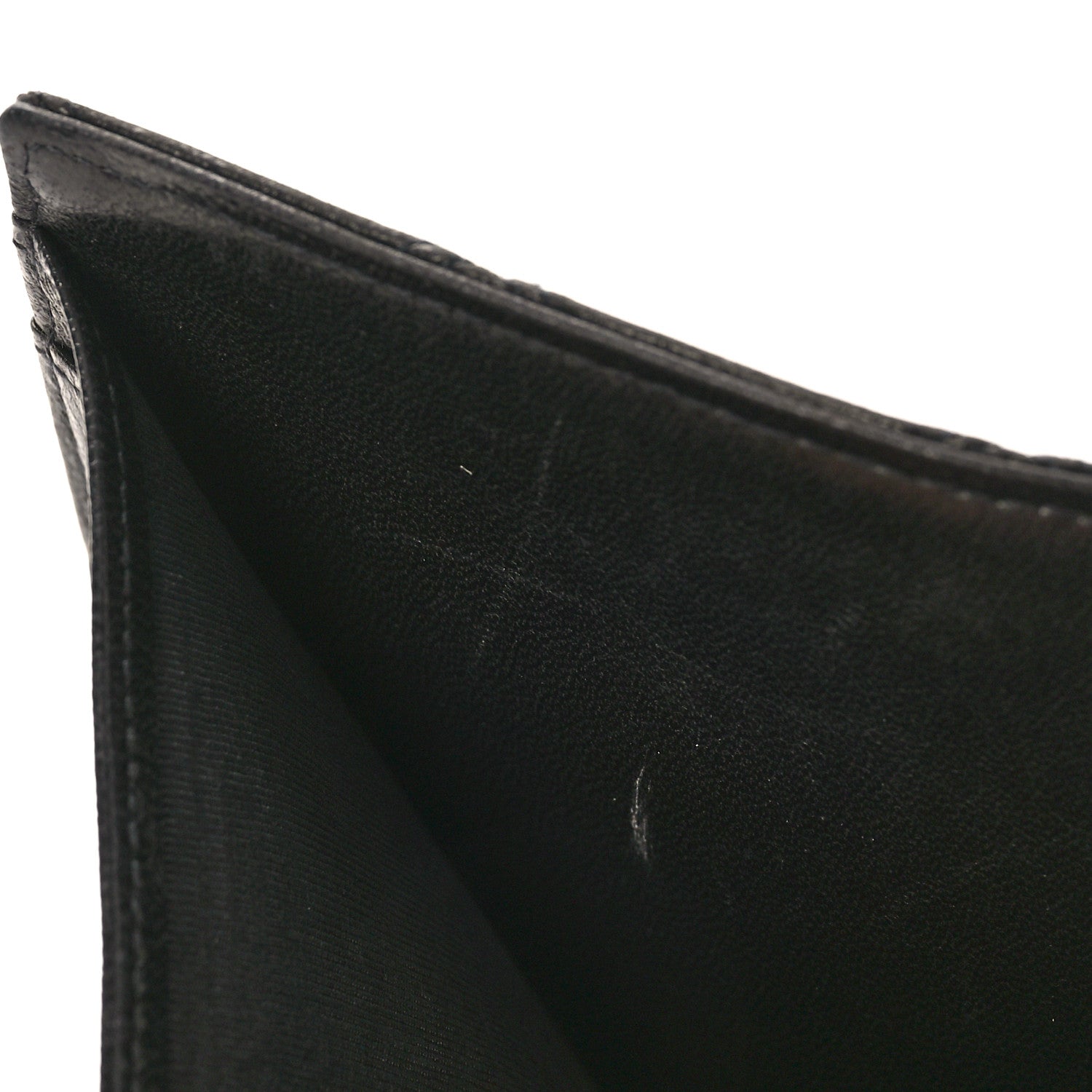 Chanel Calfskin Diamond Stitched Compact Wallet Black 12 of 12