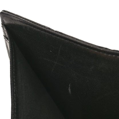 Chanel Calfskin Diamond Stitched Compact Wallet Black 12 of 12