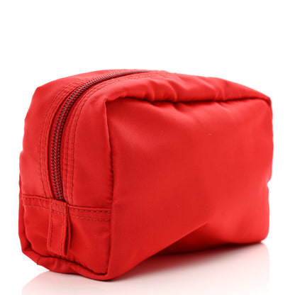 Prada Tessuto Nylon Vela Cosmetic Pouch Rosso 3 of 7