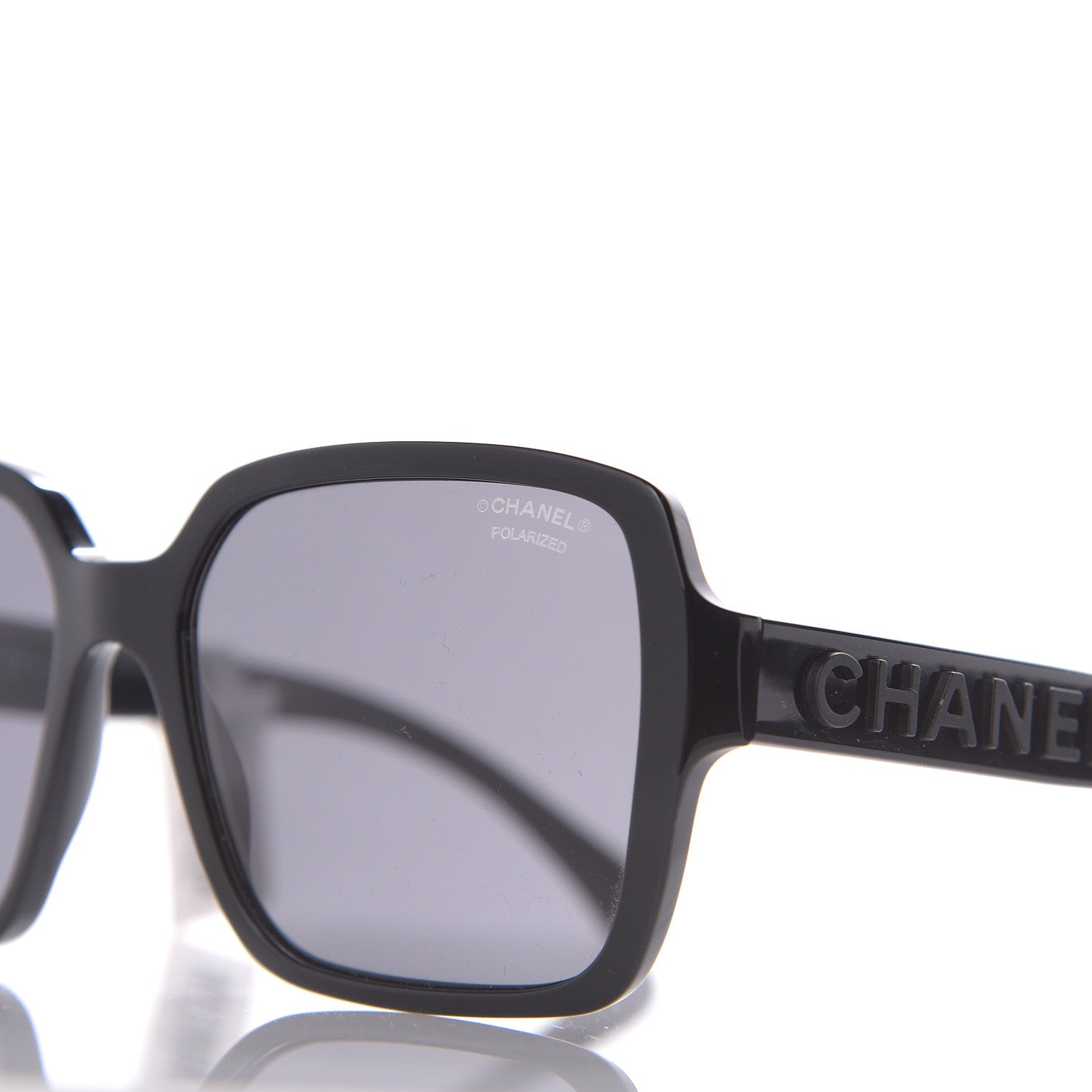 Chanel Acetate Polarized Square Sunglasses 5408 Black 7 of 7