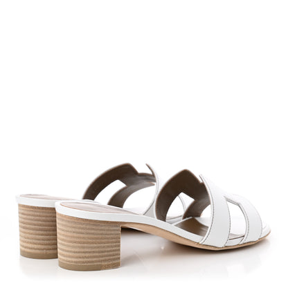 Hermes Calfskin Oasis Sandals 36.5 White 4 of 8