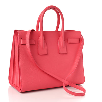 Saint Laurent Grained Calfskin Small Sac De Jour Rose Clair 4 of 10