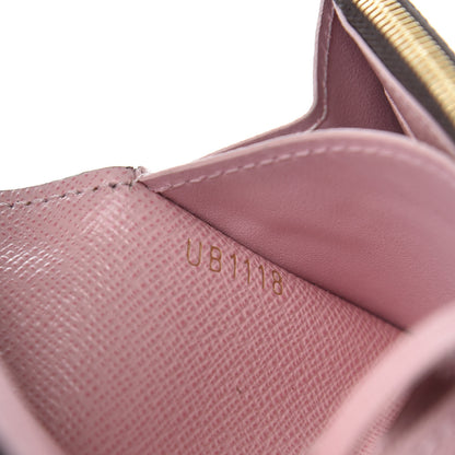 Louis Vuitton Damier Ebene Rosalie Coin Purse Rose Ballerine 7 of 9