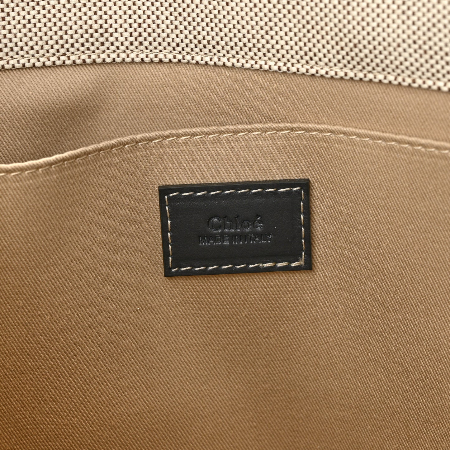 Cotton Calfskin Large Woody Ribbon Tote White Blue