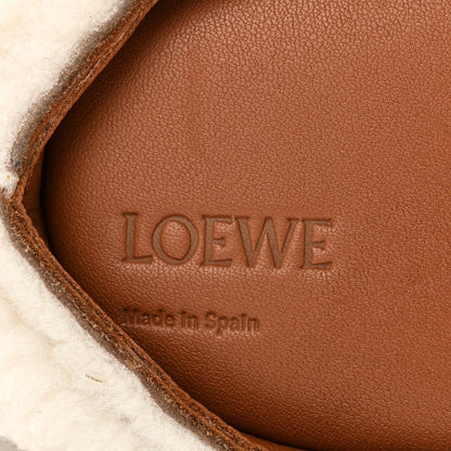 Loewe Shearling Mini Bunny Crossbody Bag Natural 6 of 9