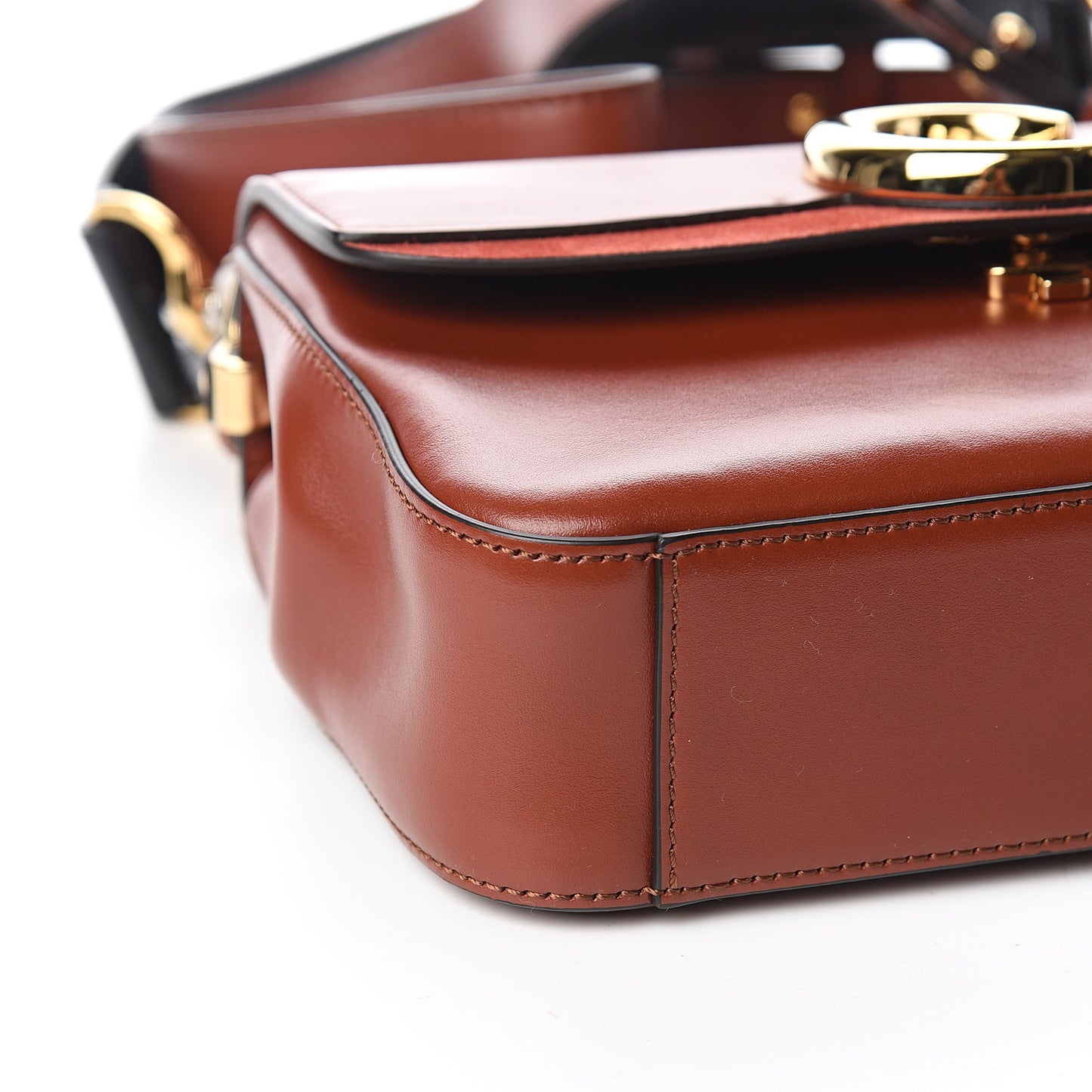 Calfskin Small C Double Carry Sepia Brown