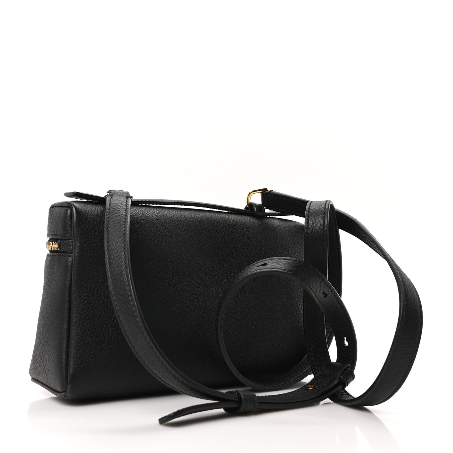 Grained Calfskin L19 Extra Pocket Pouch Black