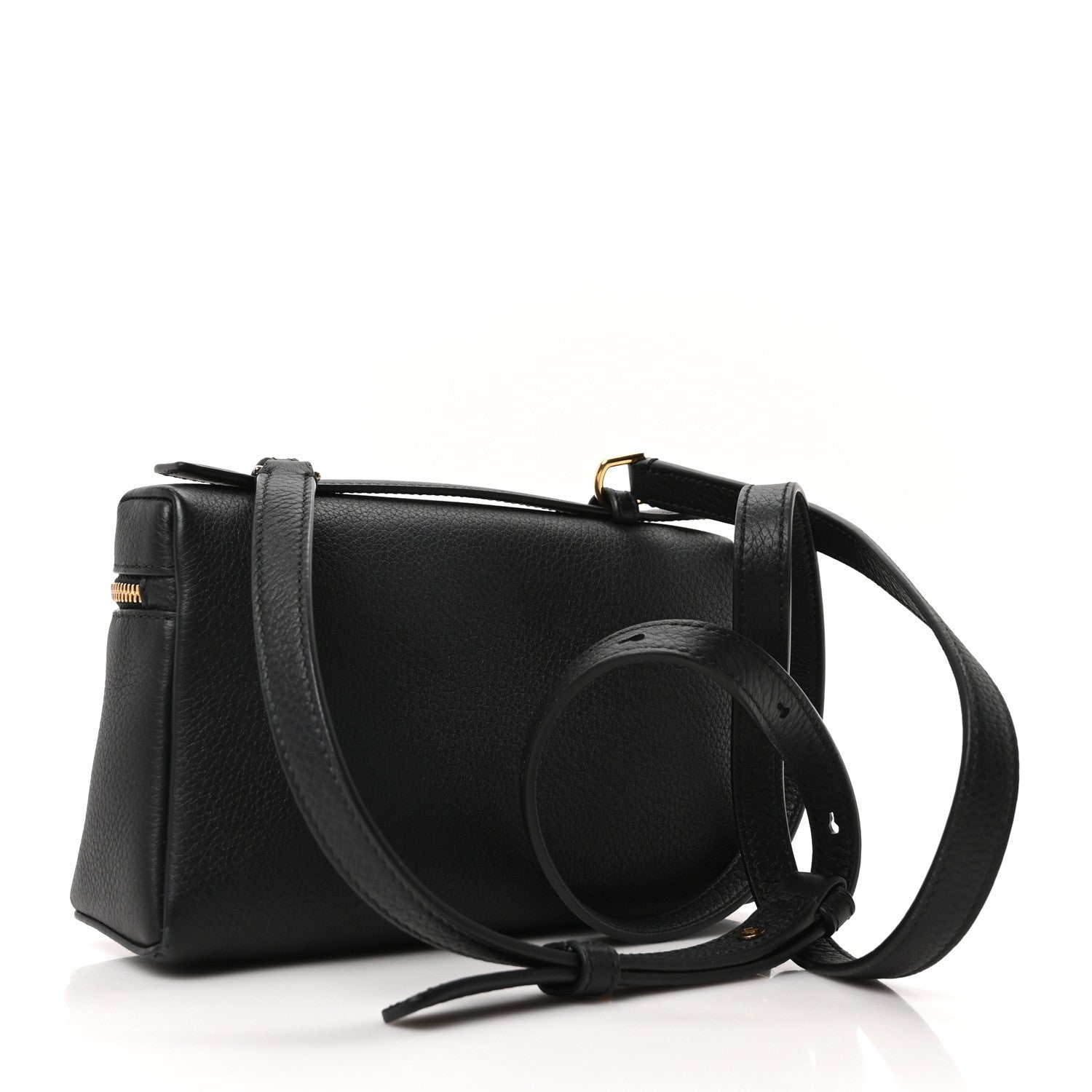 Loro Piana Grained Calfskin L19 Extra Pocket Pouch Black 3 of 9