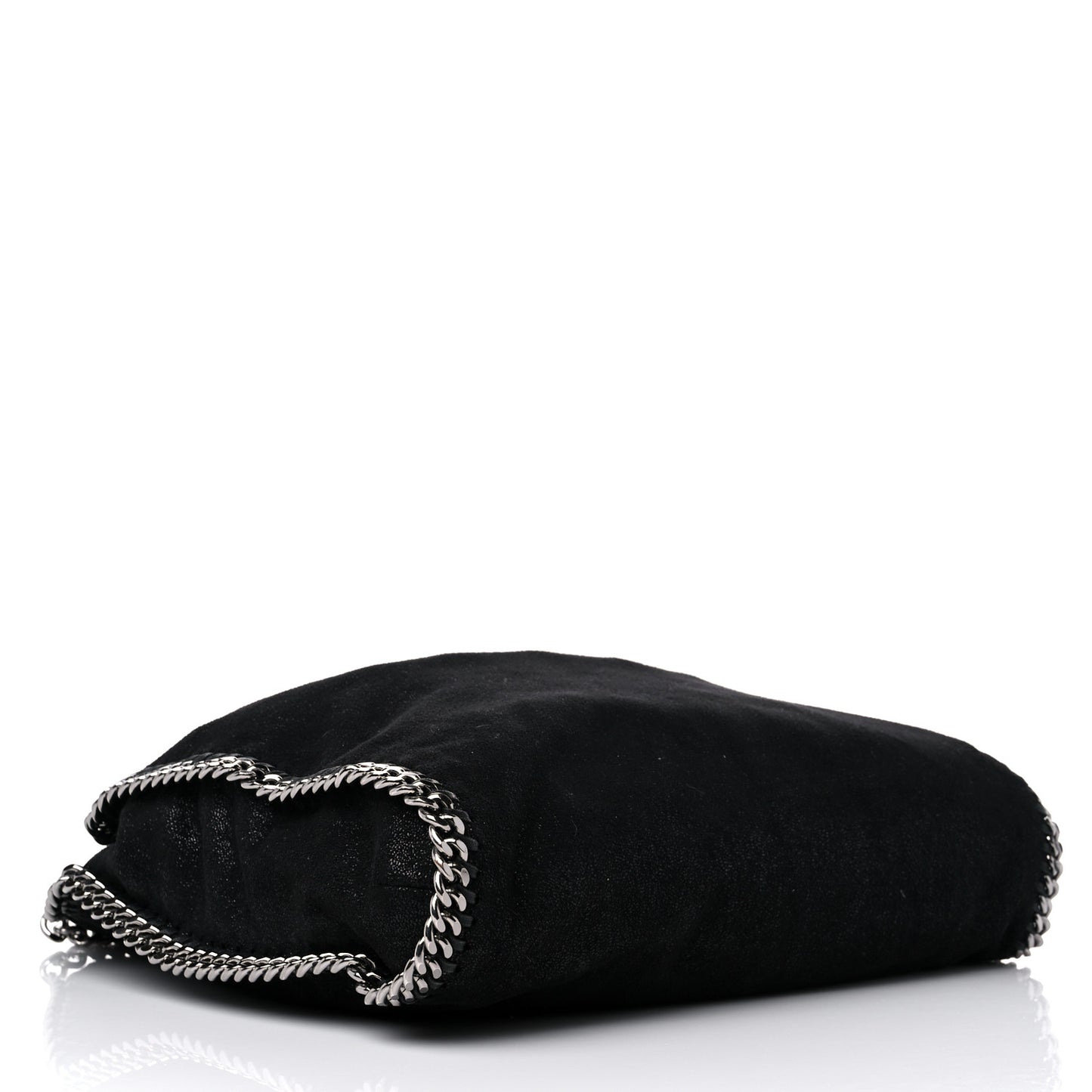 Shaggy Deer Small Falabella Fold Over Tote Black