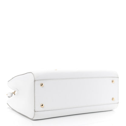 Chanel Grained Calfskin Small Neo Executive Shopper Tote White 3 of 9