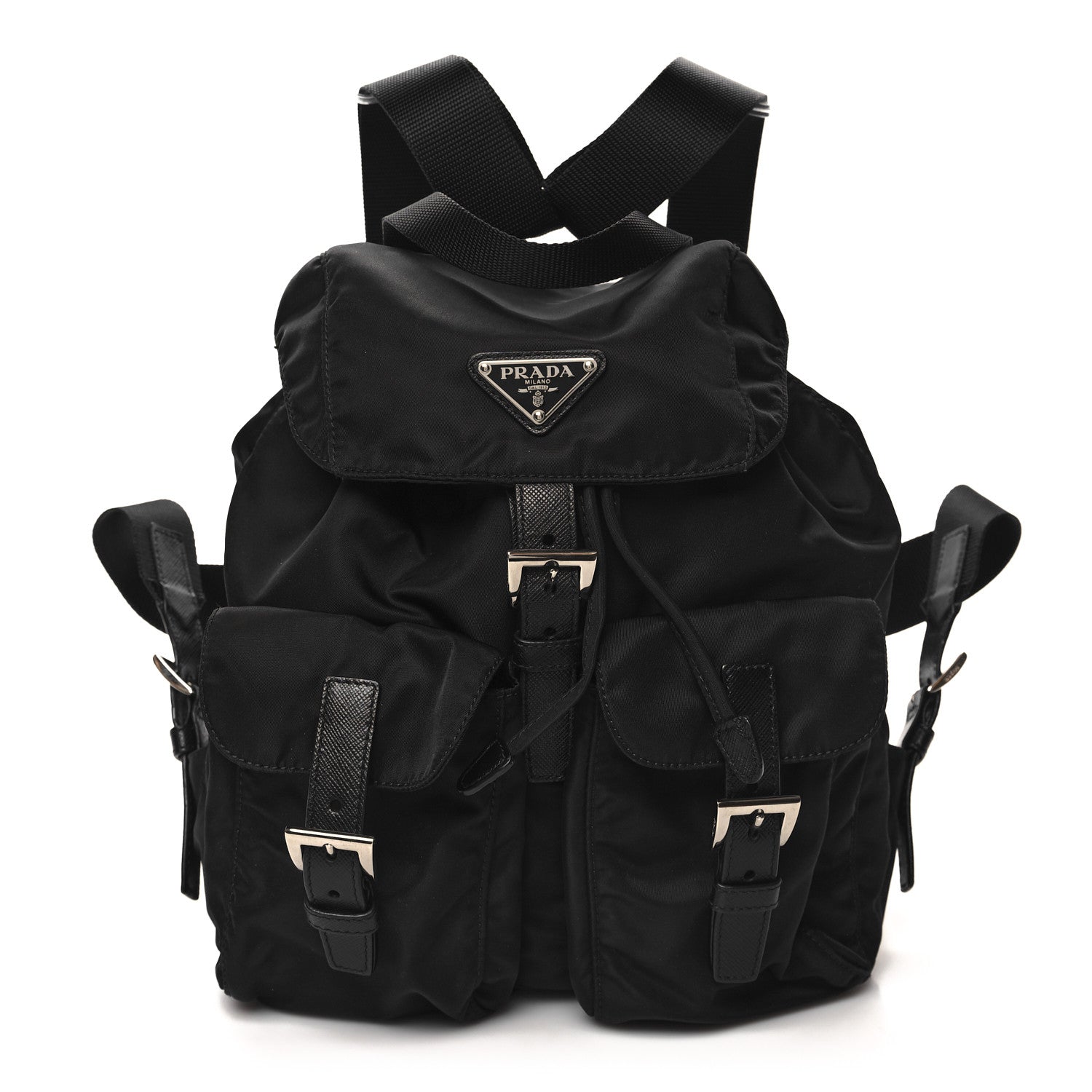 Prada Tessuto Nylon Vela Small Backpack Black 1 of 9