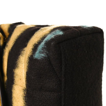 Saint Laurent Tie Dye Wool Quilted Small Loulou Puffer Monogram Chain Satchel Yellow Pacific Blue Dark Pecan 12 of 21