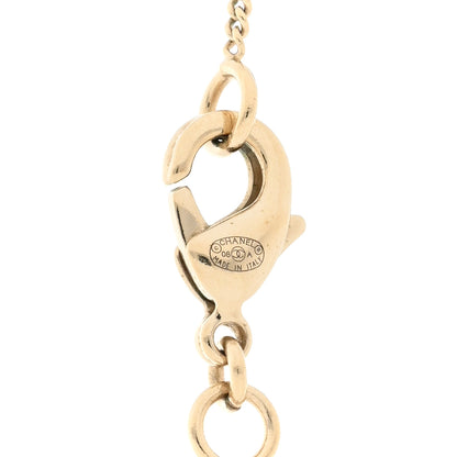 Chanel Crystal CC Necklace Gold Multicolor 4 of 4
