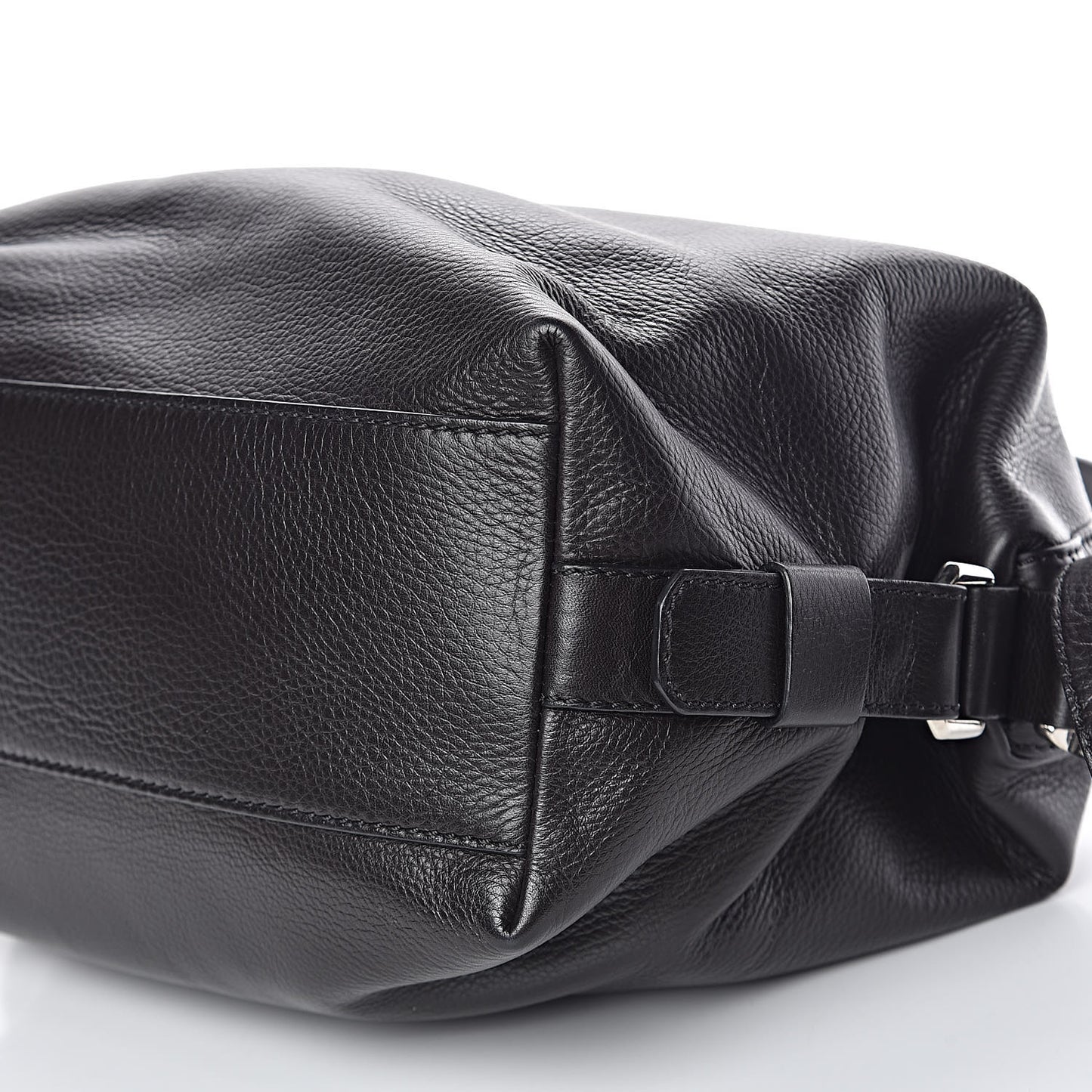 Pebbled Calfskin Small Nightingale Black