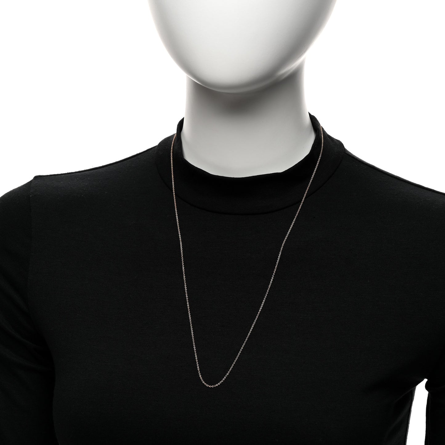 18K Rose Gold Chain Necklace 24"