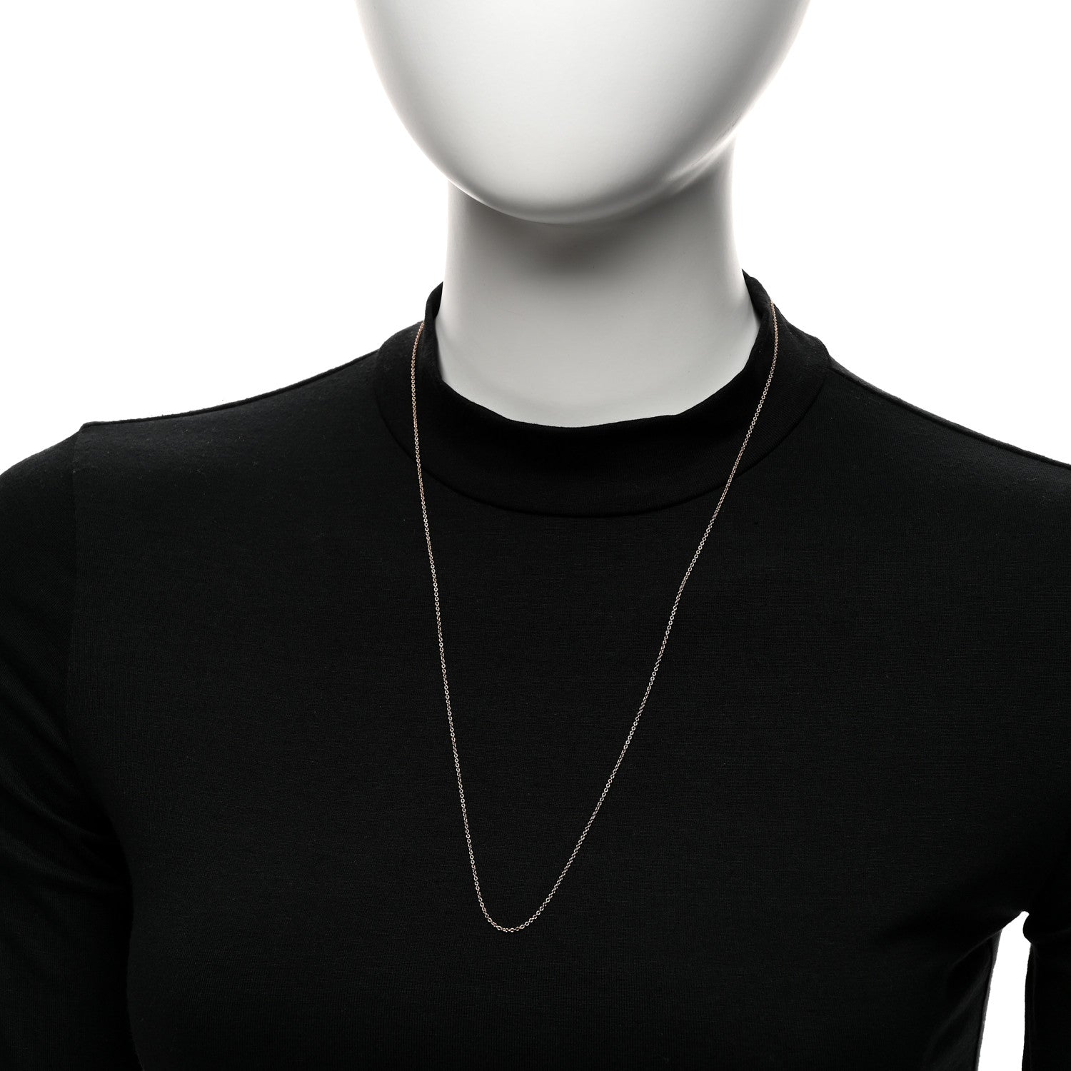 Tiffany 18K Rose Gold Chain Necklace 24" 2 of 5