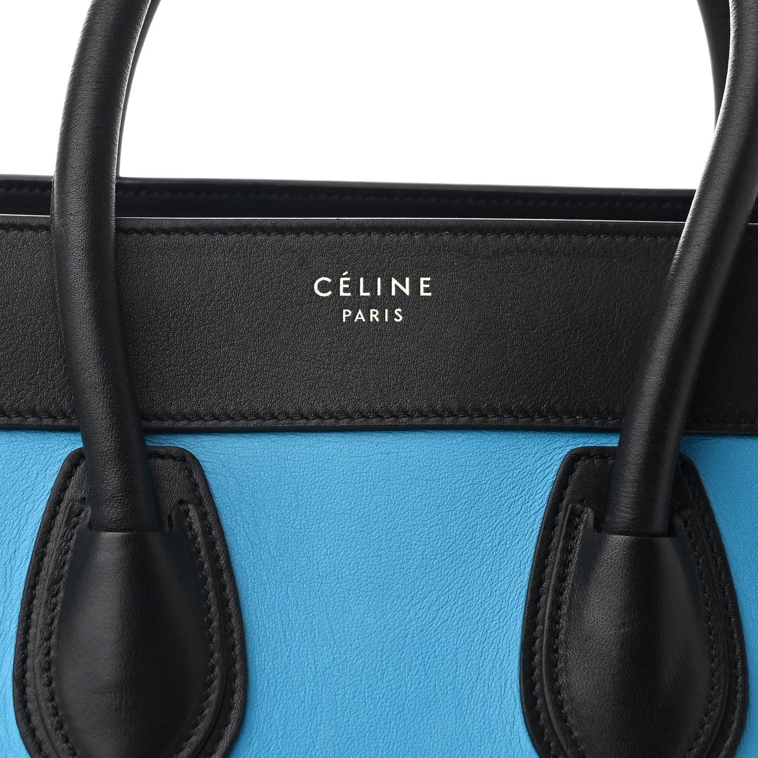 Celine Smooth Calfskin Micro Tri-Color Luggage Turquoise 6 of 8