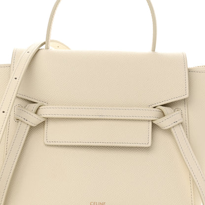 Celine Grained Calfskin Nano Belt Bag Chalk 7 of 13