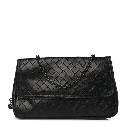 Bottega Veneta Nappa Intrecciato Small Chain Crossbody Black 1 of 10