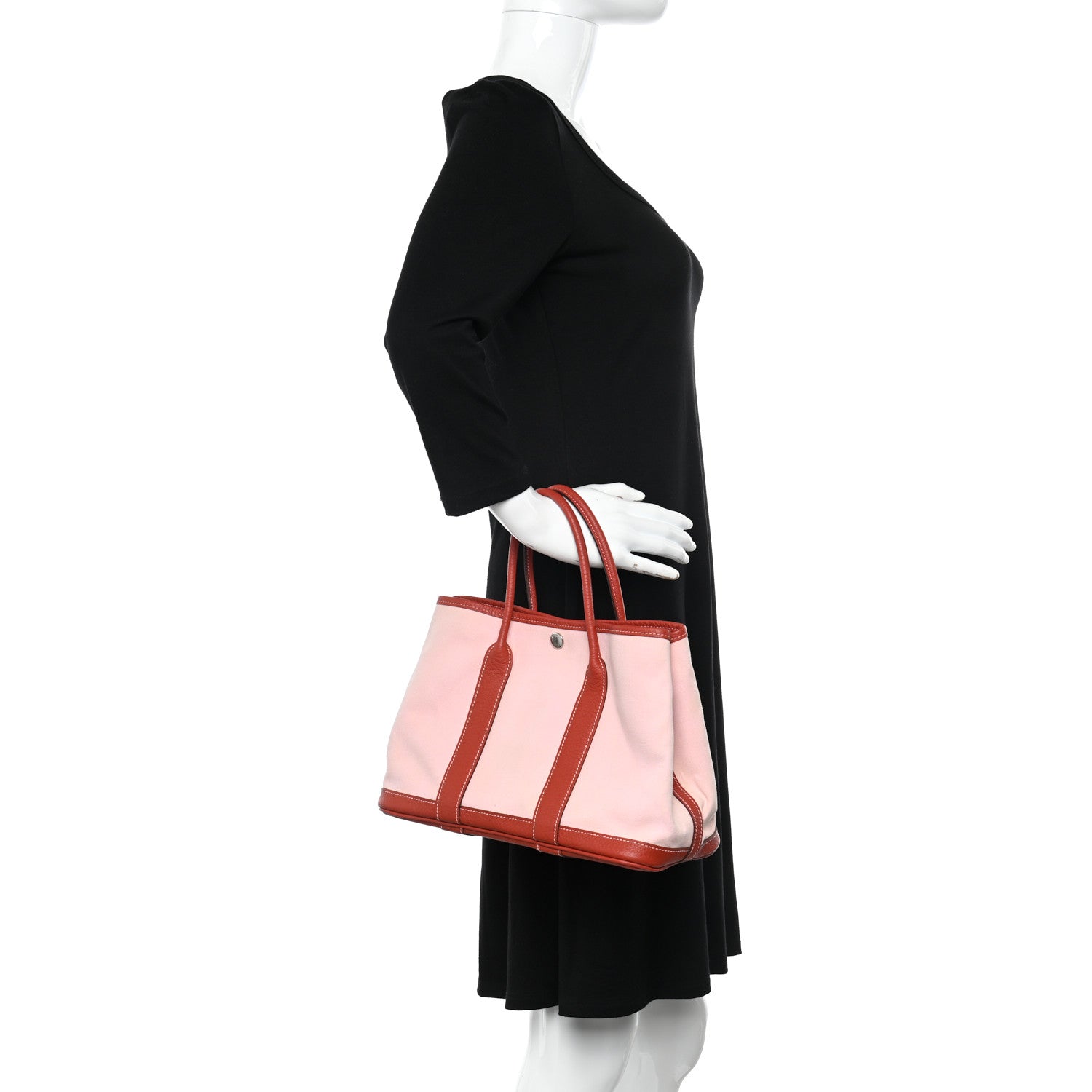 Hermes Toile Militaire Vache Country Garden Party 30 TPM Rose Sakura Rouge Duchesse 2 of 11