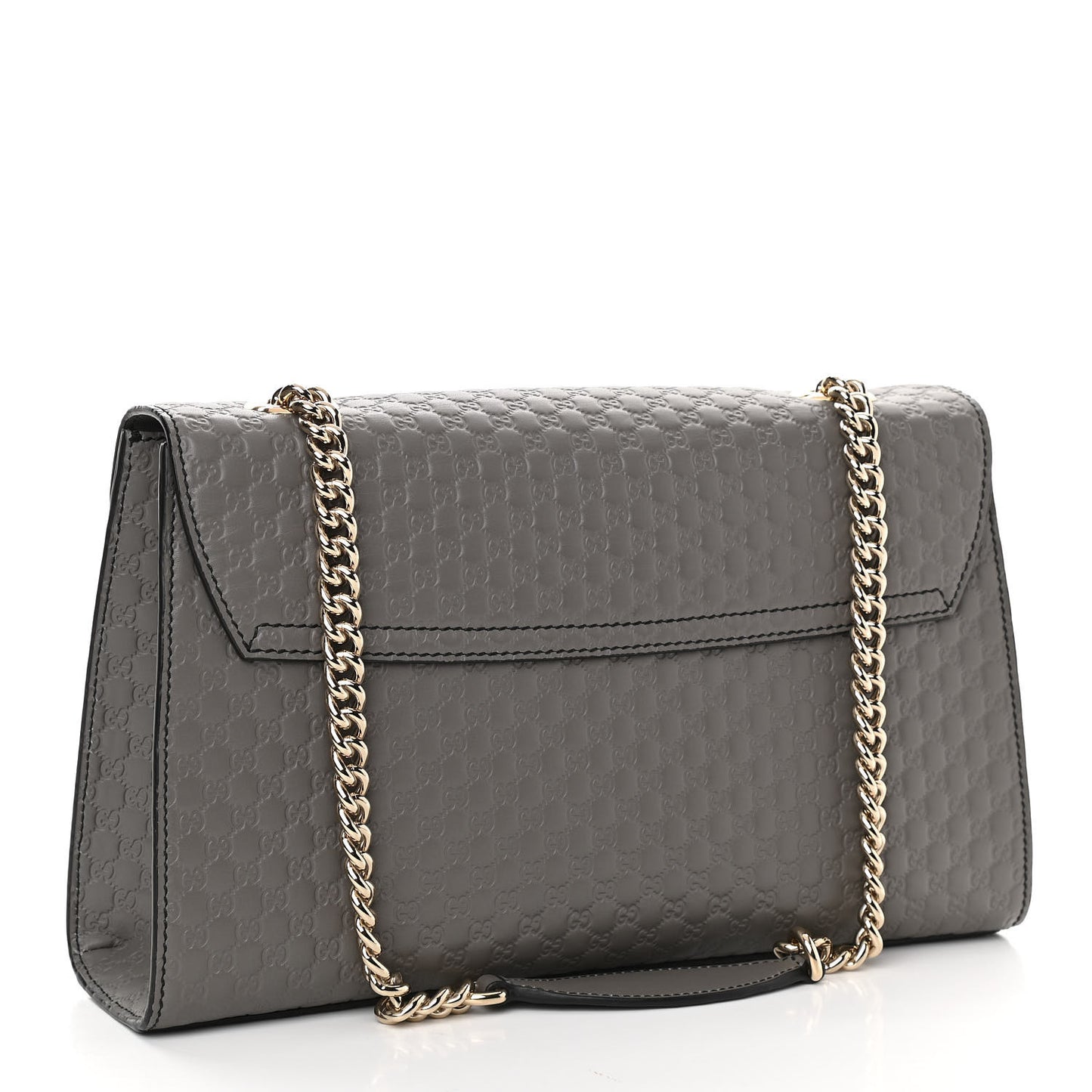 Soft Microguccissima Medium Emily Chain Shoulder Bag Loess