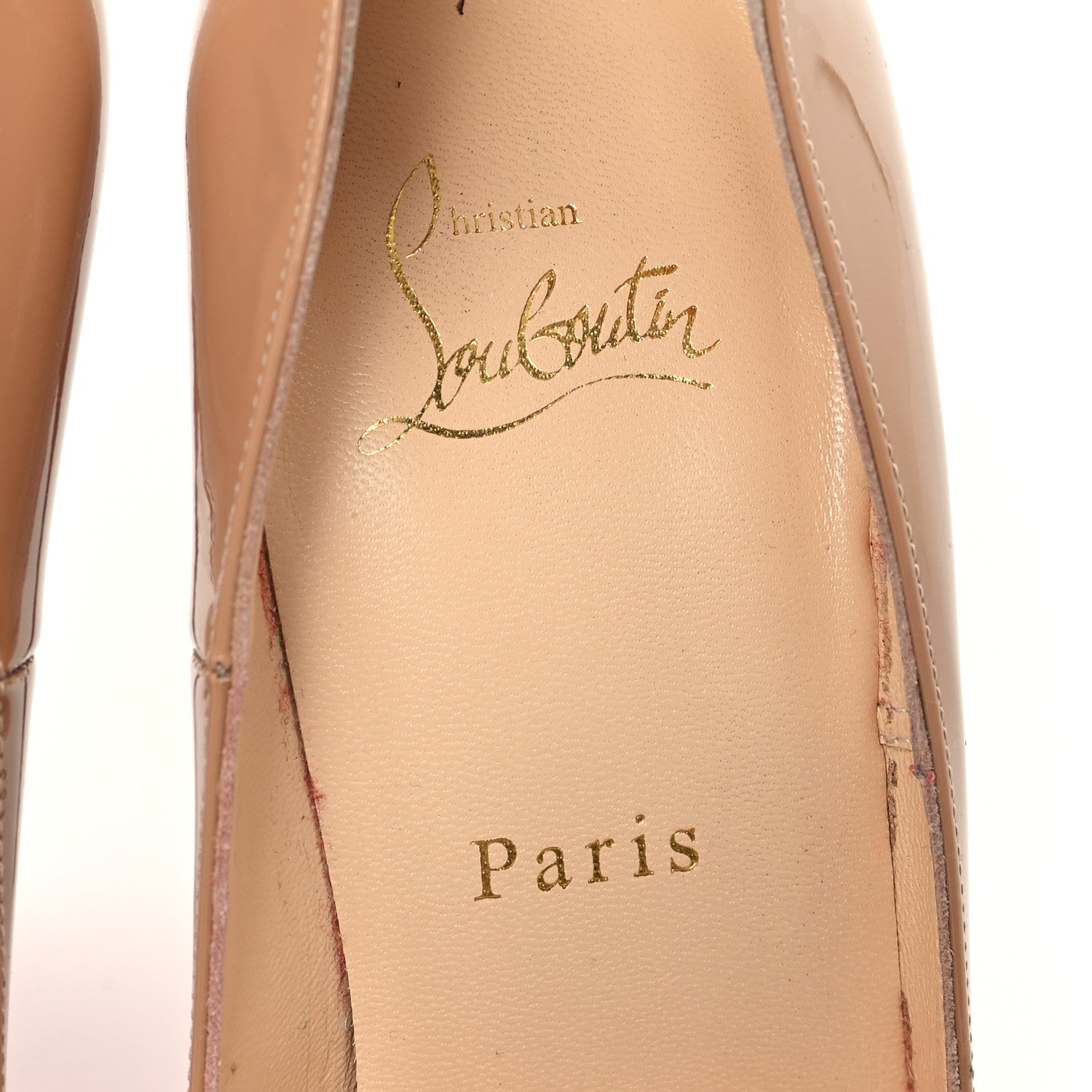 Christian Louboutin Patent So Kate 120 Pumps 38.5 Nude 8 of 10