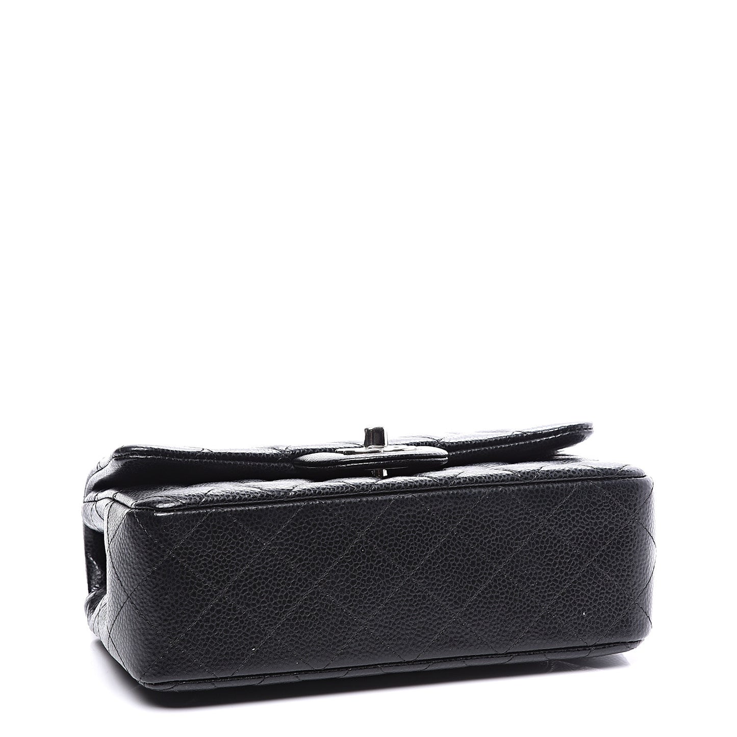 Caviar Quilted Mini Rectangular Flap Black