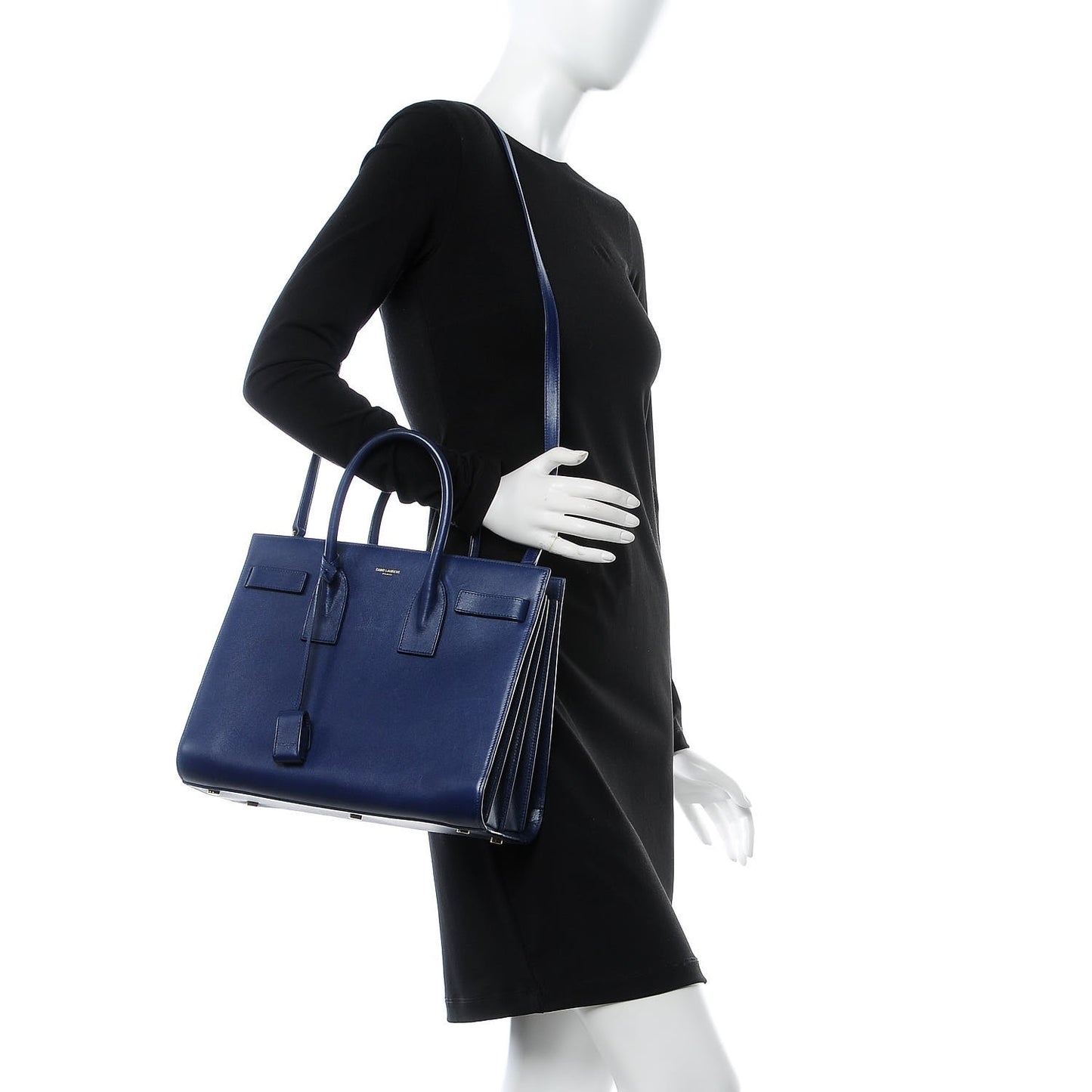 Calfskin Small Sac De Jour New Marine