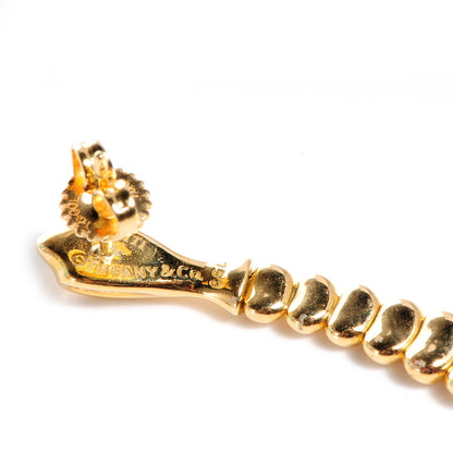 Tiffany 18K Yellow Gold Elsa Peretti Snake Earrings 4 of 5