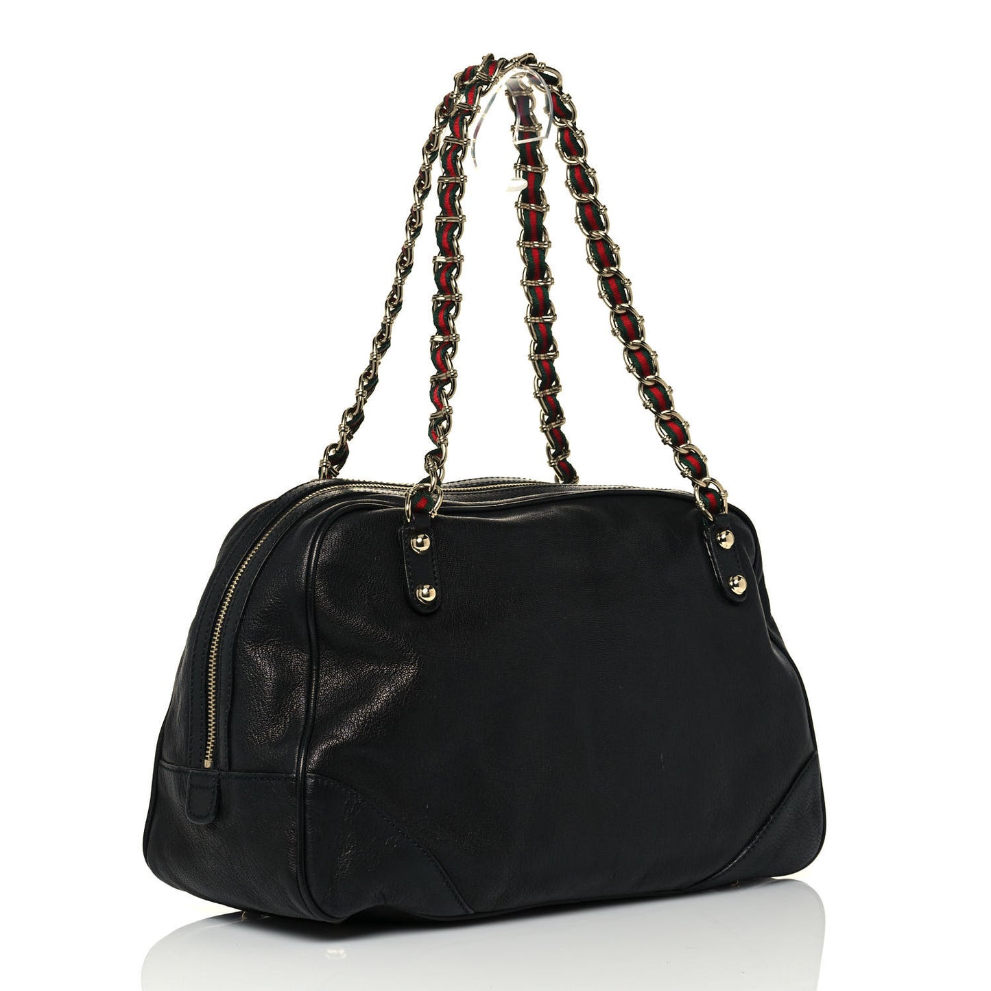 Goatskin Large Capri Bowler Black