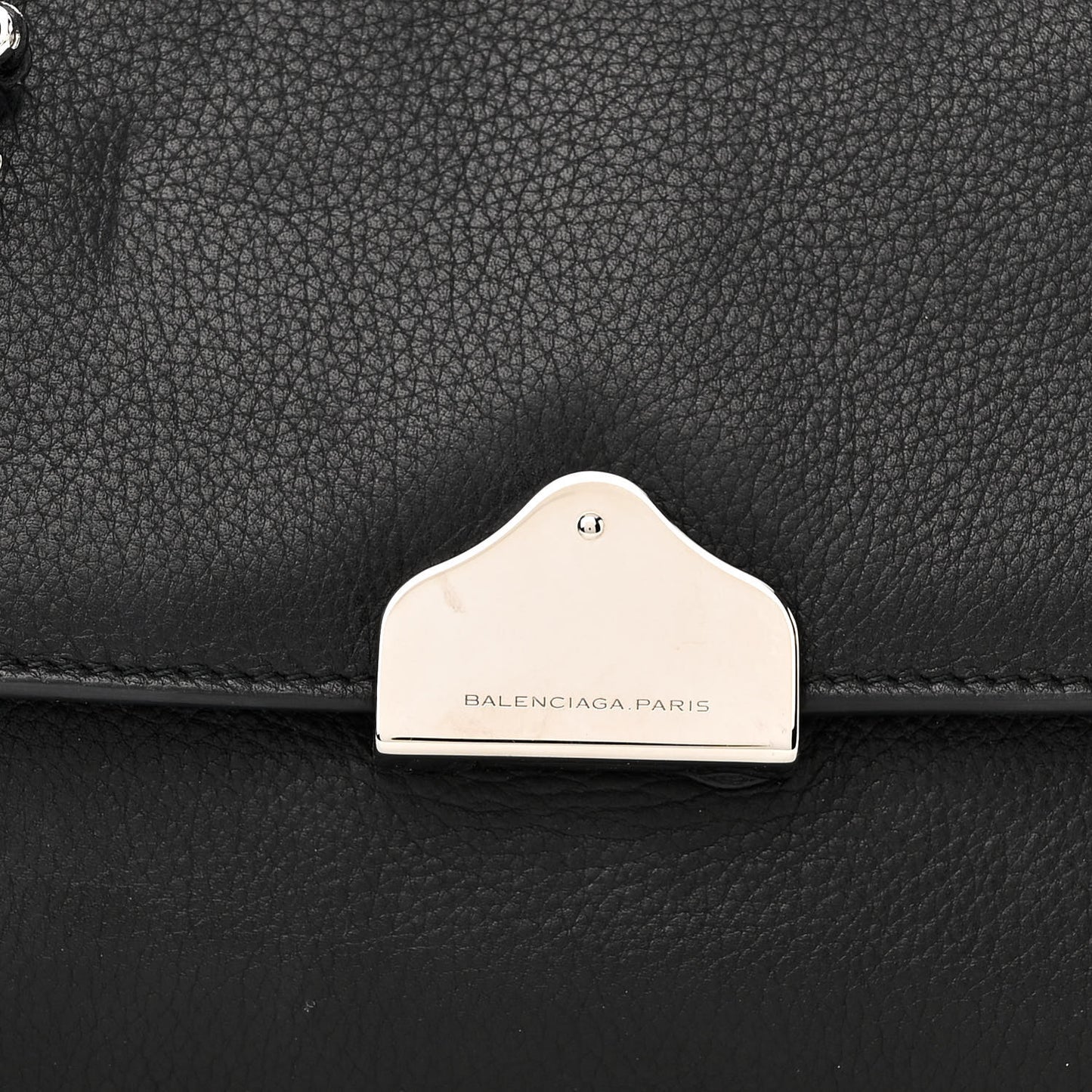 Calfskin Barb Wire Flap Shoulder Bag Black
