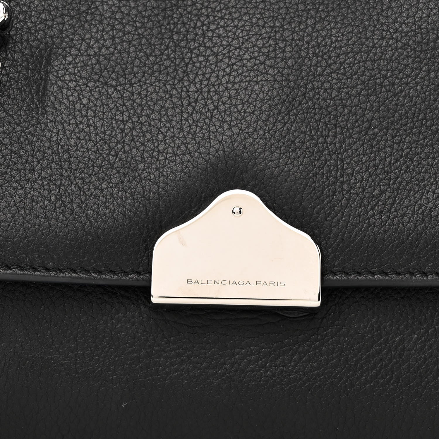 Balenciaga Calfskin Barb Wire Flap Shoulder Bag Black 8 of 13