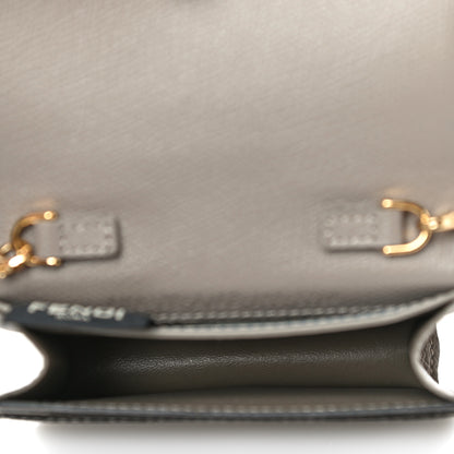 Fendi Vitello Cruise F is Fendi Geometric Flap Wallet on Chain Tortora 7 of 11