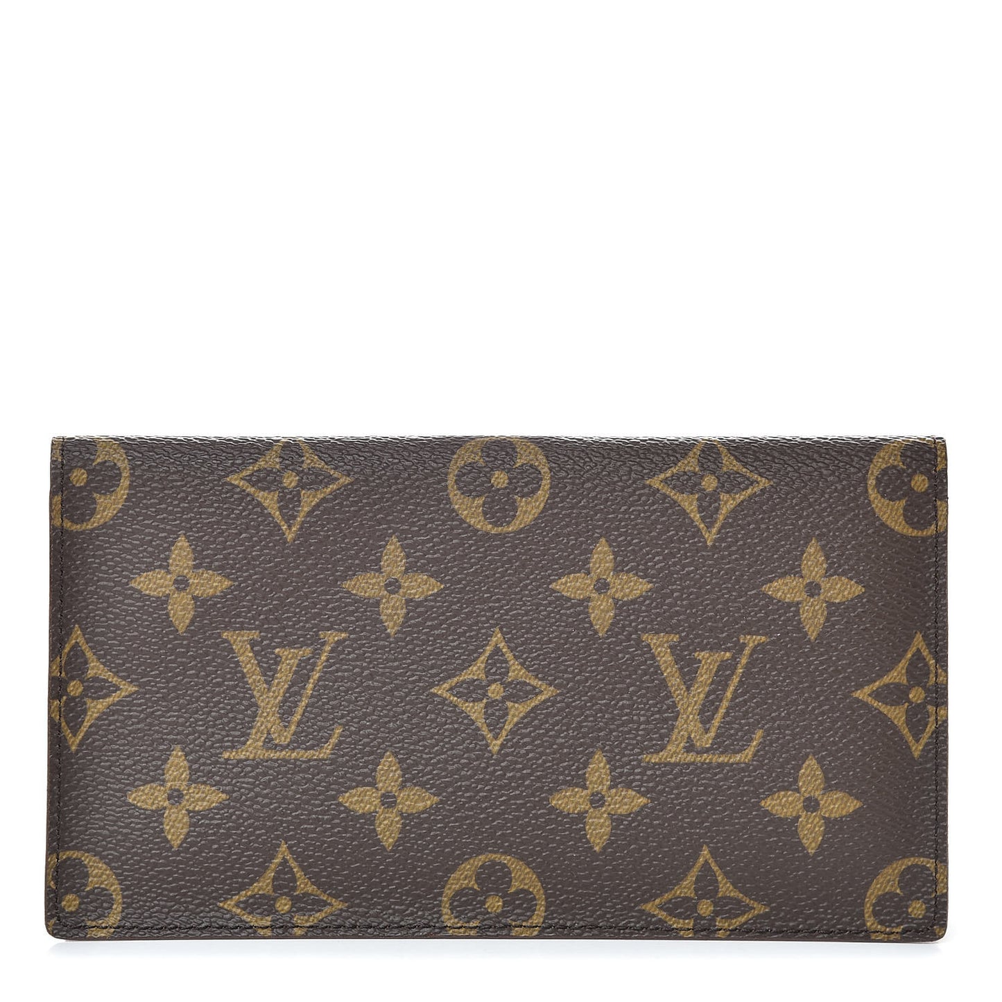 Monogram Simple Checkbook Holder Wallet