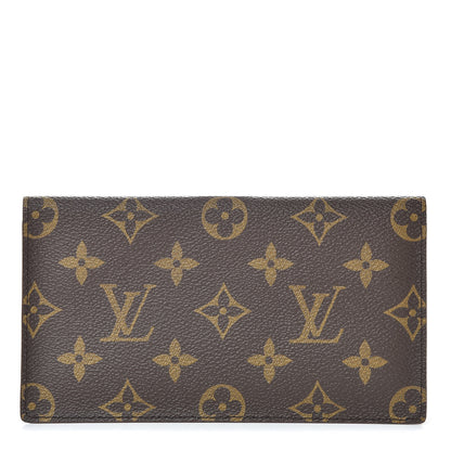 Louis Vuitton Monogram Simple Checkbook Holder Wallet 1 of 10
