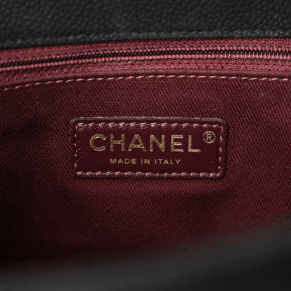 Chanel Iridescent Grained Calfskin Medium Globe Trotter Flap Black 6 of 15