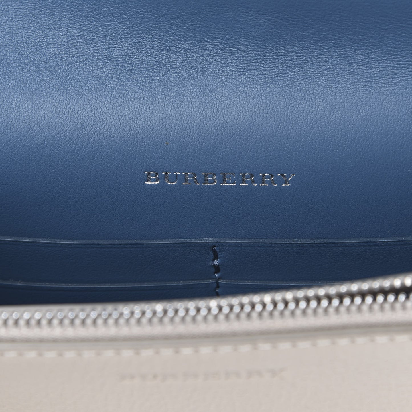 Goatskin Pecan Chain Shoulder Bag Limestone