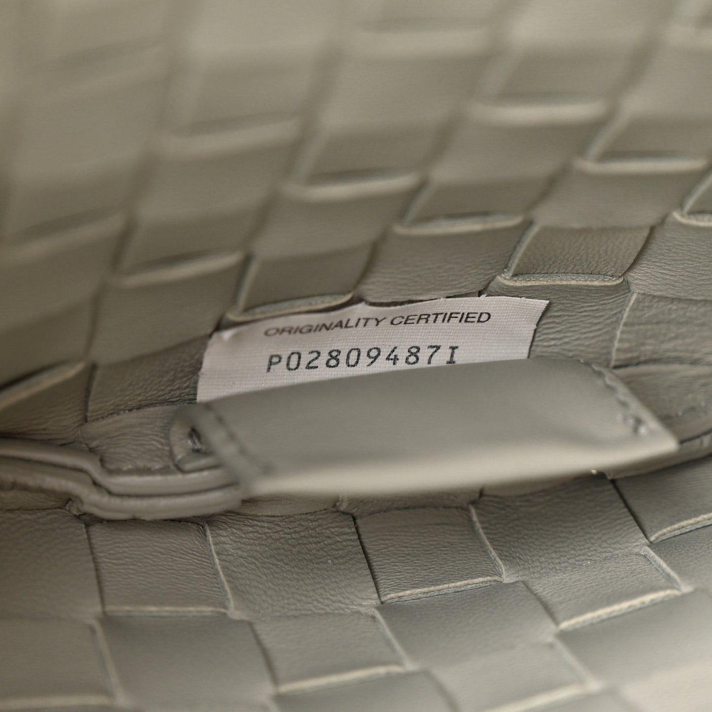 Nappa Intrecciato Sardine Bag Agate Grey