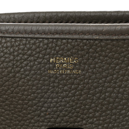 Hermes Taurillon Clemence Evelyne III GM Etain 6 of 12