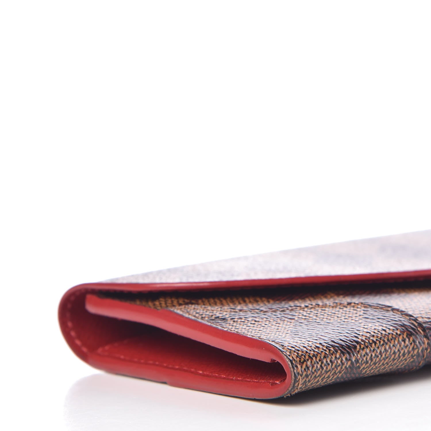 Louis Vuitton Damier Ebene Caissa Wallet Cherry 8 of 11