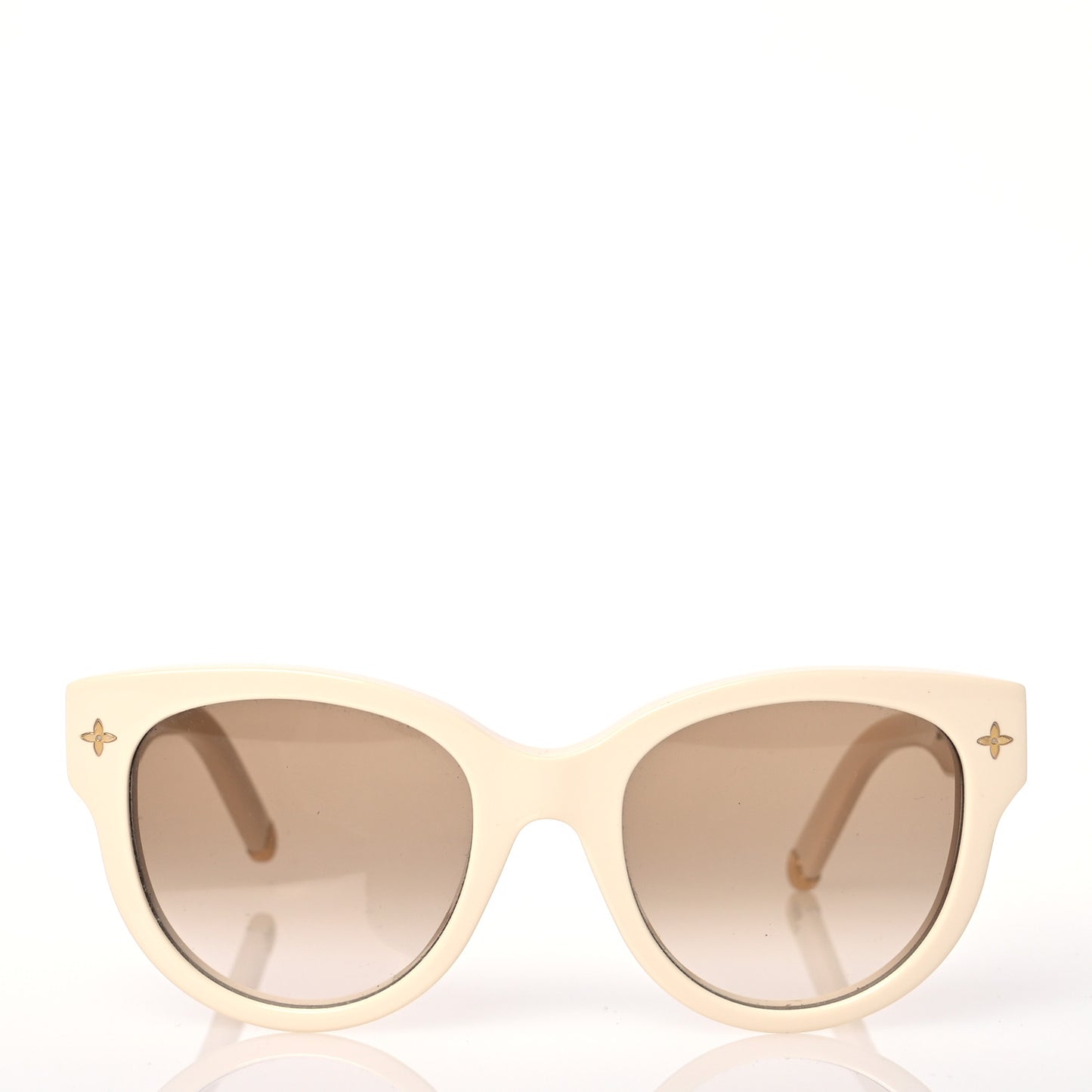 Acetate My Monogram Soft Cat Eye Sunglasses Z1707W White
