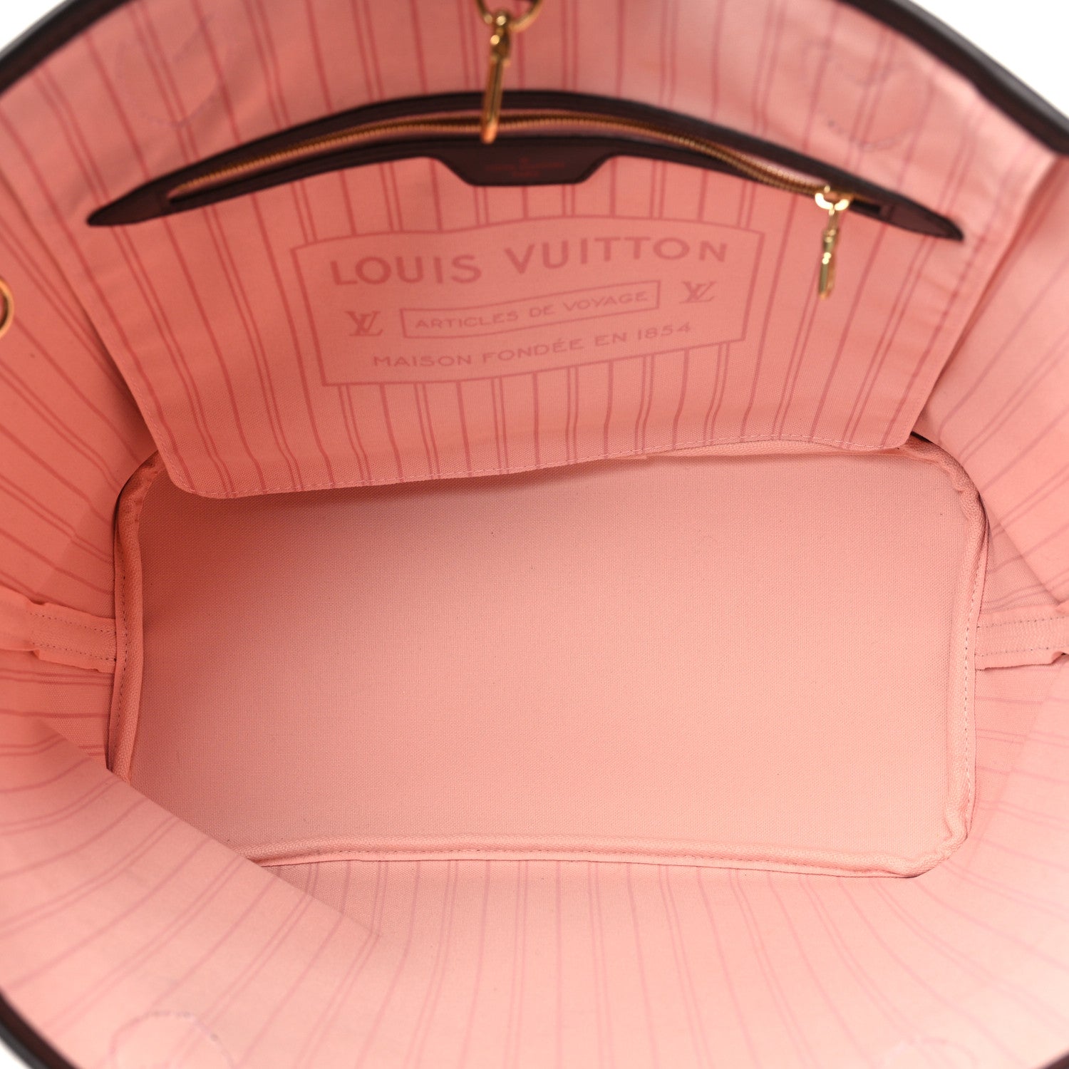 Louis Vuitton Damier Ebene Neo Neverfull MM Rose Ballerine 5 of 11